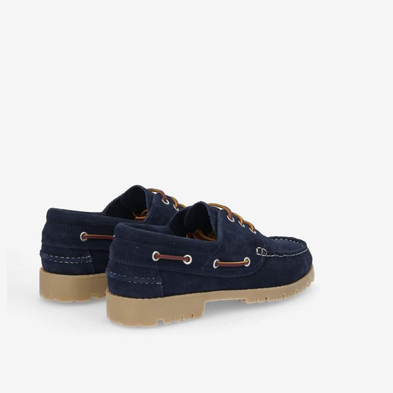 NEWQUAY BOAT M - SUEDE -  BLEU NUIT